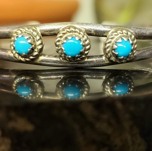 Turquoise Baby Bracelet 925 - Picture 2 of 7